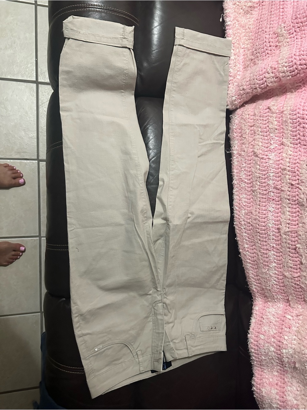 Beige Women’s Straight-Leg Pants